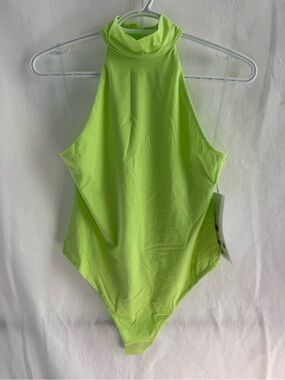 NWT Lululemon Mock Neck Body Suit - M sleeveless and thong cut